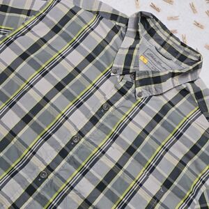 Eddie‎ Bauer Mens Plaid Shirt Size M Short Sleeve Button Down Outdoor Classic